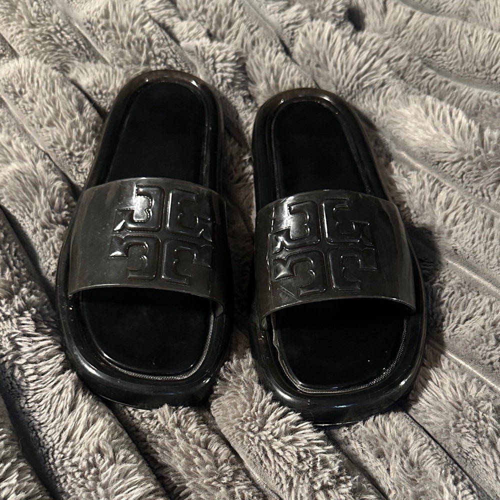 Tory Burch Black Slide Sandals